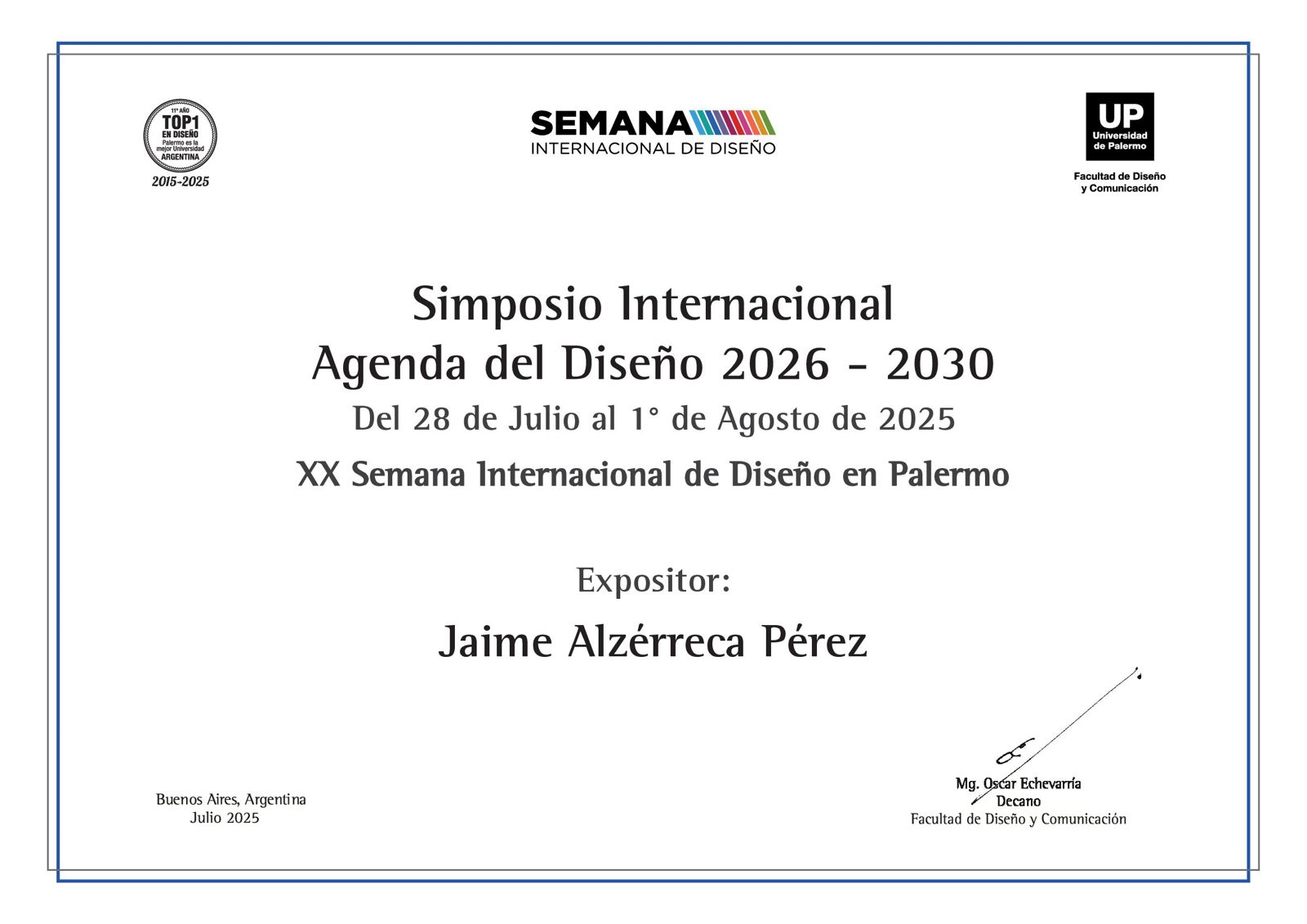 certificado Instituto de Investigaciones de Aquitectura y Ciencias del Hábitat