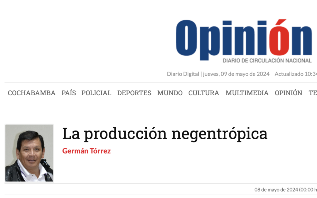 La producción negentrópica
