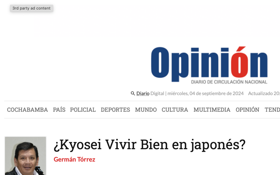 ¿Kyosei Vivir Bien en japonés?