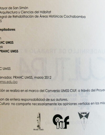 1 PRAHC CUAD 8 Instituto de Investigaciones de Aquitectura y Ciencias del Hábitat
