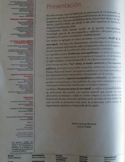 2014 5a IIACH CUADERNILLOS PERIODICO 5 Instituto de Investigaciones de Aquitectura y Ciencias del Hábitat