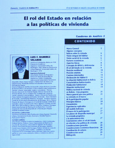 4 PROMESHA CUAD 12 1999 Instituto de Investigaciones de Aquitectura y Ciencias del Hábitat