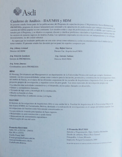 4 PROMESHA CUAD 14 2000 Instituto de Investigaciones de Aquitectura y Ciencias del Hábitat