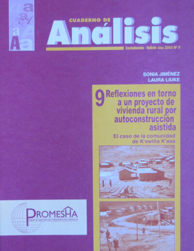 4 PROMESHA CUAD 19 2003 Instituto de Investigaciones de Aquitectura y Ciencias del Hábitat