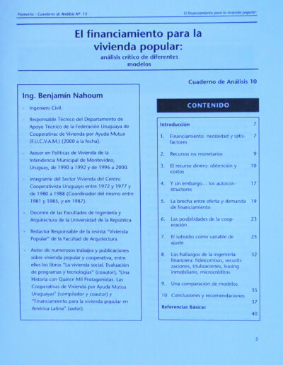 4 PROMESHA CUAD 24 2004 Instituto de Investigaciones de Aquitectura y Ciencias del Hábitat