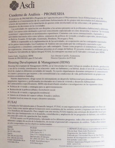 4 PROMESHA CUAD 26 2005 Instituto de Investigaciones de Aquitectura y Ciencias del Hábitat