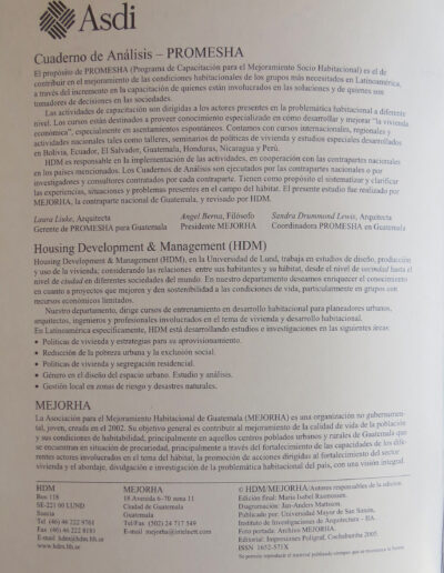 4 PROMESHA CUAD 32 2005 Instituto de Investigaciones de Aquitectura y Ciencias del Hábitat