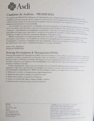 4 PROMESHA CUAD 35 2006 Instituto de Investigaciones de Aquitectura y Ciencias del Hábitat