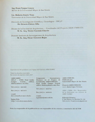 6 IIACH BOLETINES DOCTORANTES 3 Instituto de Investigaciones de Aquitectura y Ciencias del Hábitat
