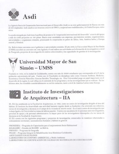 6 IIACH BOLETINES DOCTORANTES 8 Instituto de Investigaciones de Aquitectura y Ciencias del Hábitat