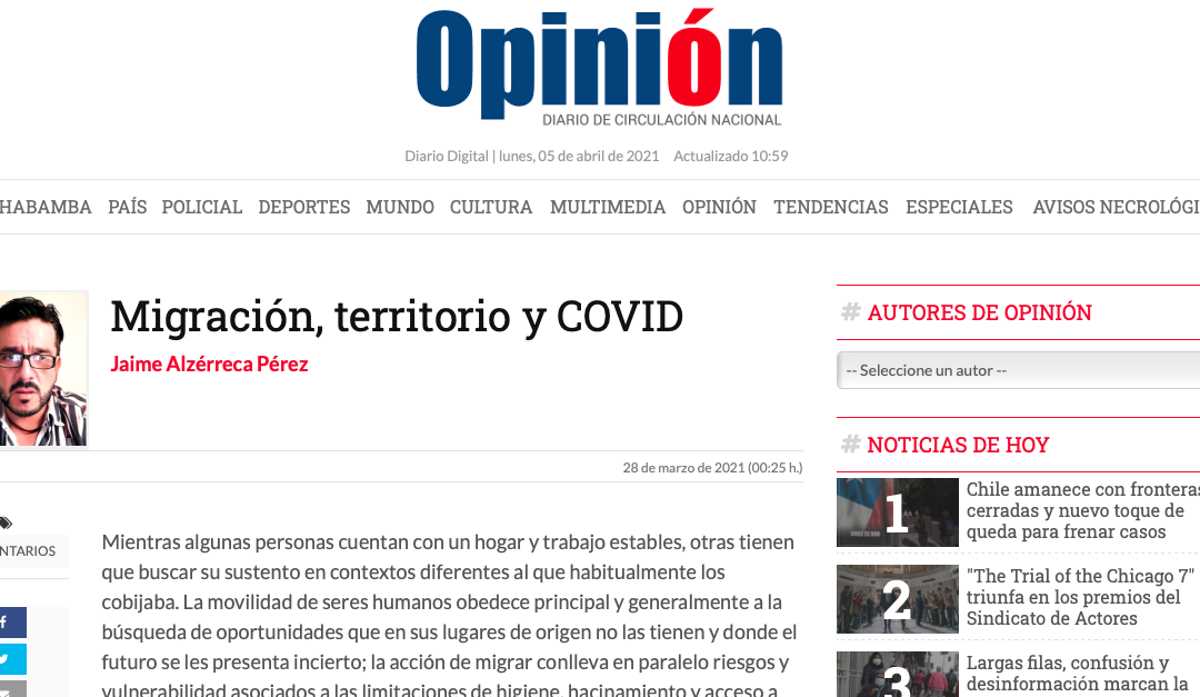 Migración, territorio y COVID-19