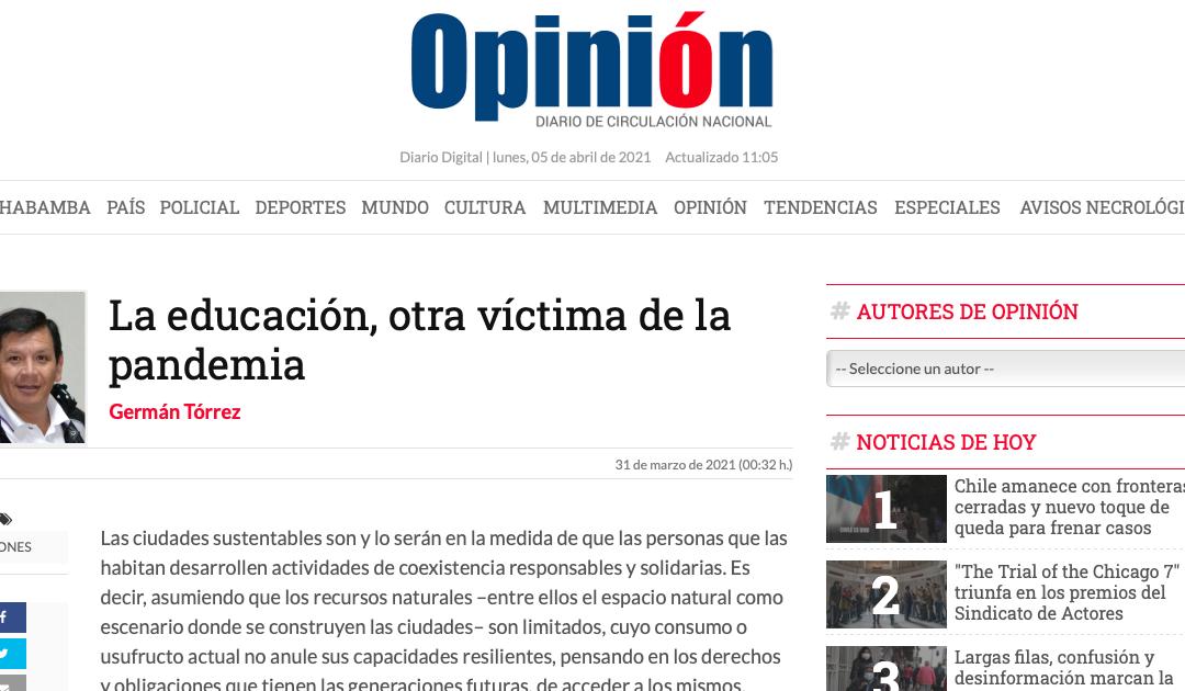 La educación, otra víctima de la pandemia