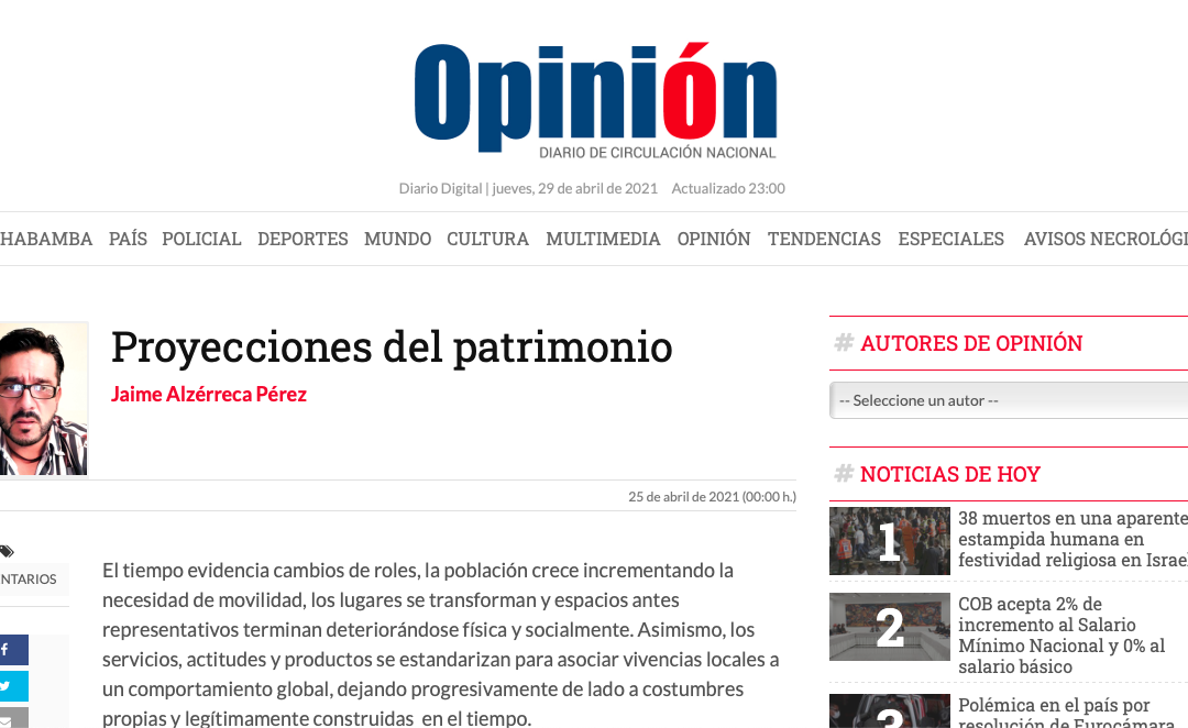Proyecciones del patrimonio