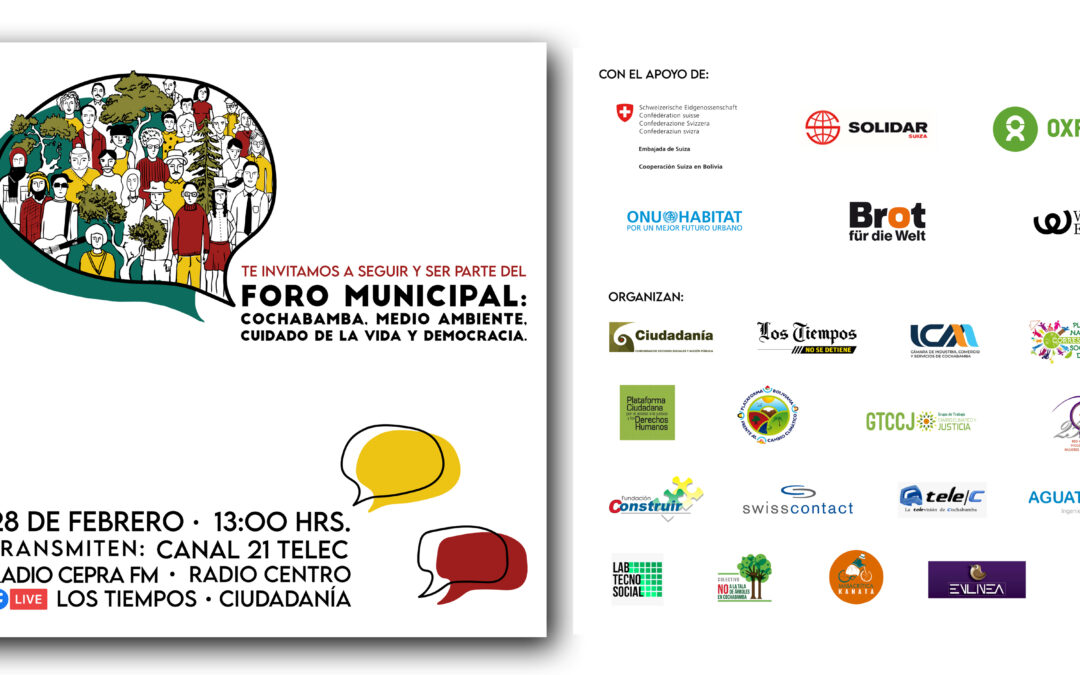 Foro con los candidatos a la Alcaldía, organizado por CIUDADANÍA, SWISS CONTACT Y LOS TIEMPOS