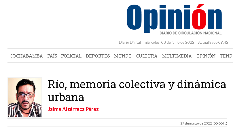 Río, memoria colectiva y dinámica urbana