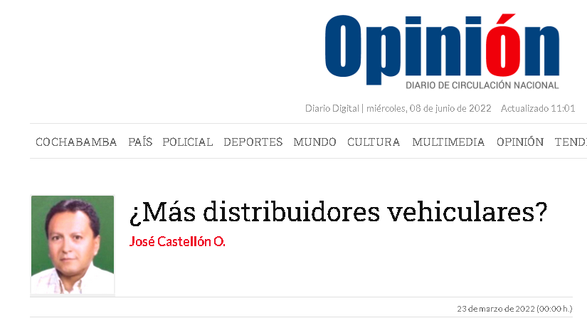 ¿Más distribuidores vehiculares?