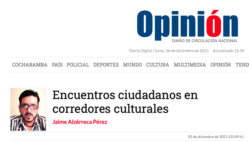 Encuentros ciudadanos en corredores culturales