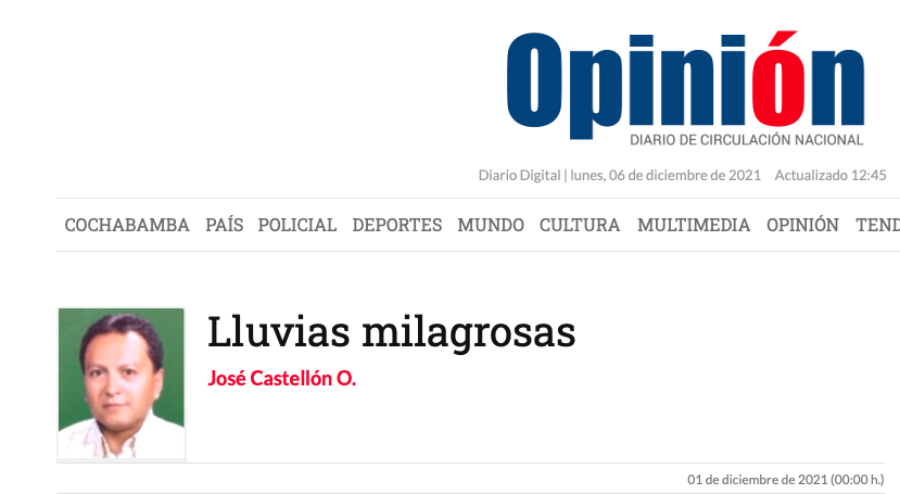 Lluvias milagrosas