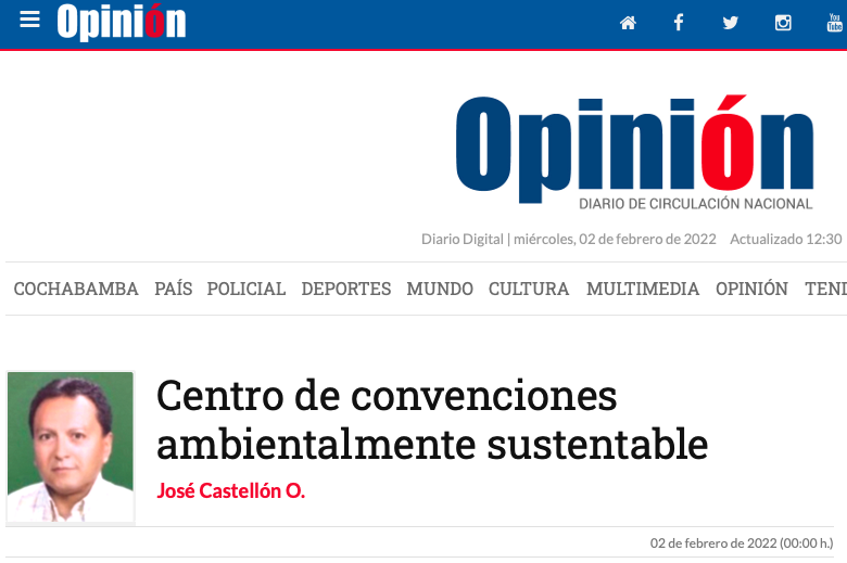 Centro de convenciones ambientalmente sustentable