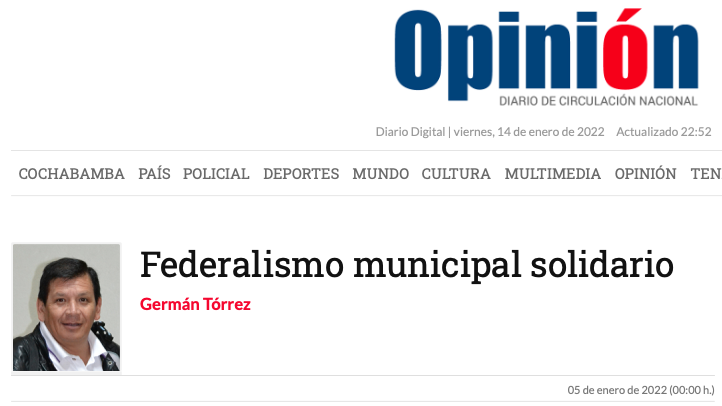 Federalismo municipal solidario