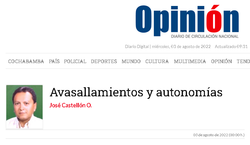Avasallamientos y autonomías