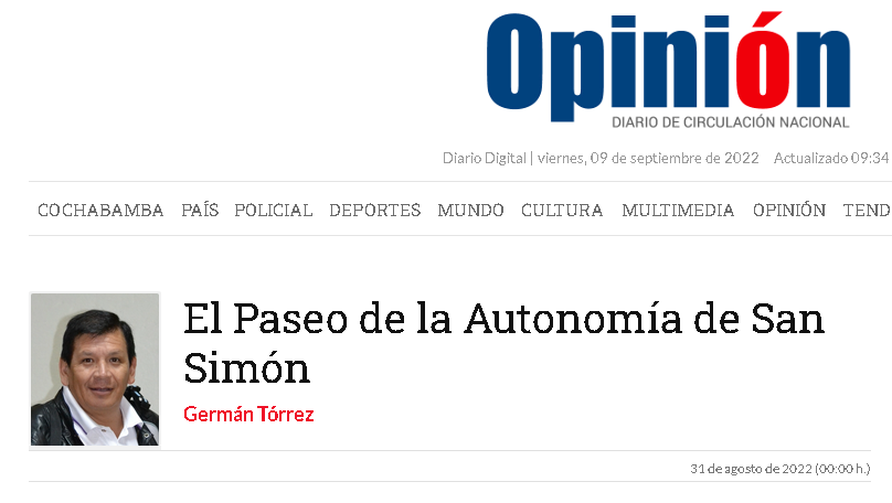 El Paseo de la Autonomía de San Simón
