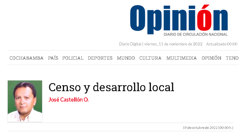 Censo y desarrollo local