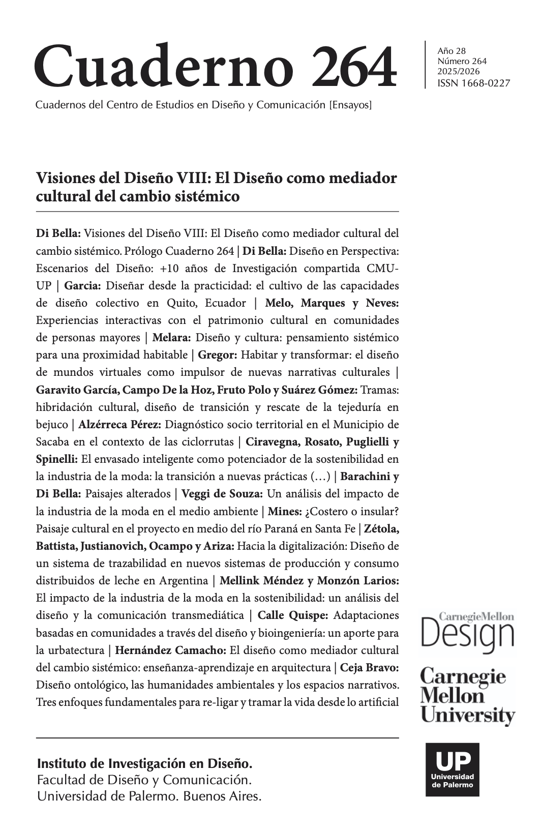 264-1 264 1 Instituto de Investigaciones de Aquitectura y Ciencias del Hábitat